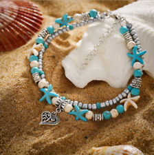 Ankle Bracelet Women Silver Anklet Foot Jewelry Chain Beach Fashion Simple Boho