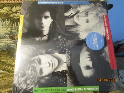 Missing Persons ‎- Color in your Life- LP  Sealed; cut notch sticker hype - Image 1 of 4