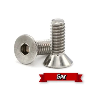 Flat Head Socket Cap Screw, 5/16"-24 x 2", Stainless Steel {5pk} - Picture 1 of 1