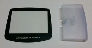 Glacier Clear Blue Battery Cover & Plastic Display Screen lens Game boy Advance - Picture 1 of 5