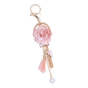  Exquisite Chain Pearl Keyring Holder Best Friend Keychain Decorate