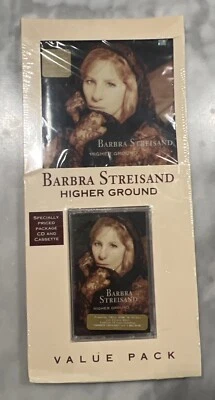 1997 Barbra Steisand Higher Ground Value Pack CD and Cassette Factory Sealed - Image 1 of 4