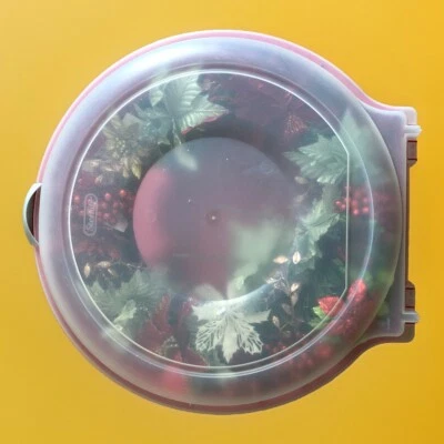 Sterilite Plastic Big 24” Wreath Storage Box Container Holiday Christmas - Image 1 of 3