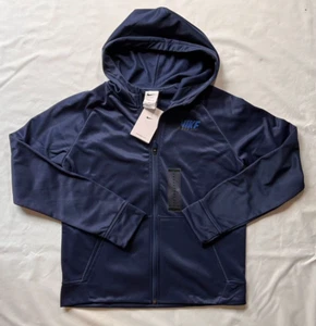 New! Nike Therma-FIT Boy’s XL Navy Blue Training Full Zip Hoodie Jacket MSRP$52 - Picture 1 of 12