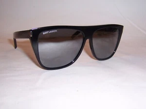 NUEVAS GAFAS DE SOL SAINT LAURENT SL 1 001 NEGRO/GRIS ESPEJO AUTÉNTICO SL 1 - Imagen 1 de 7