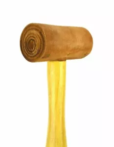 Mazo de joyería de cuero crudo natural extra suave sin recubrimiento de 1-1/2" sin estropear - Imagen 1 de 1