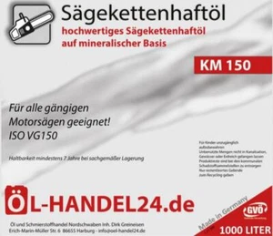 KM 150 (1000 Liter) Hochleistungs Sägekettenöl - VG 150 - Bild 1 von 1