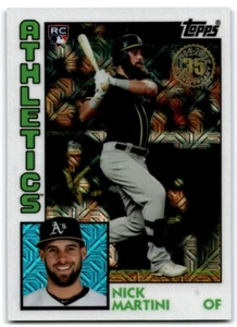 2019 Topps Silver Pack CHROME Nick Martini RC Oakland Athletics #T84-29 - Picture 1 of 2