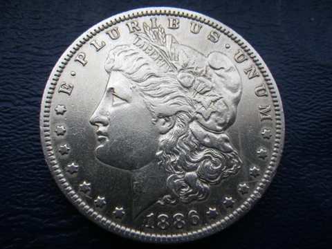 1886O MORGAN SILVER $-AU+++LUSTROUS CONDITION + MS QUALITIES GIVE PREMIUM VALUE Cover