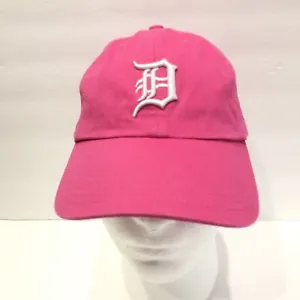 Detroit Tigers Hat Cap Girls Adjustable Pink White MLB Baseball 47 Brand Kids - Picture 1 of 9