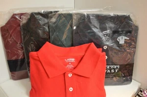 French TOAST POLO Shirt Maroon Green RED NAVY Black BLUE 4 - 20 Long SL UNIFORM - Picture 1 of 19