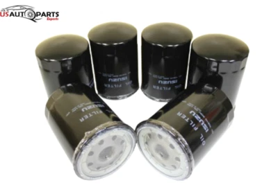 Set of 6 - Genuine Isuzu Oil Filter For EVR FRR FSR FTR FVR HVR NRR 6HE1  87-11 - Image 1 of 4