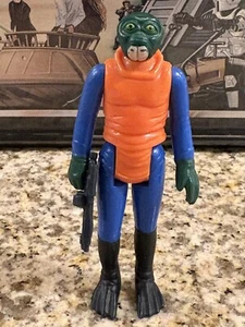 1978 VINTAGE KENNER STAR WARS - WALRUS MAN - PINK TUSKS W/E-11 BLASTER PISTOL #3 - Picture 1 of 16