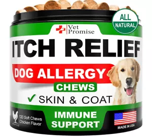 Dog Allergy Chews - Itch Relief for Dogs - Dog Allergy Relief Anti Itch for Dog - Picture 1 of 6