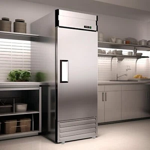 27" Stainless Steel Single Door True Smart Commercial Freezer 23 Cu.Ft 3 Shelves - Picture 1 of 6