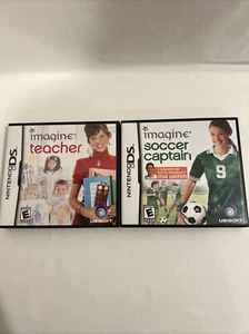 Nintendo DS Games Lot Of 2 Imagine Teacher & Imagine Soccer Captain - Picture 1 of 12
