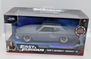 Fast & Furious Dom's Chevelle SS collectible diecast 1/32 scale gray car - Picture 1 of 5