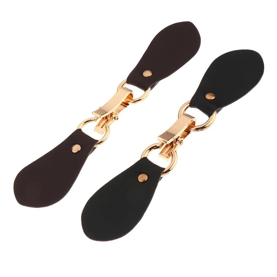 Pair of Leather Horn Toggle Buttons Trench - Image 1 of 1