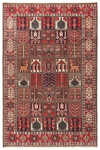 Tapis persan noué à la main Bakhtiar 312 x 211 cm - nomade, oriental, marron,... - Picture 1 of 8