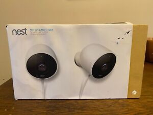 Google Nest Cam Outdoor Indoor Smart Security Camera (2-Pack) - New 