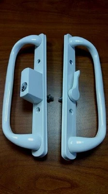 VISION HARDWARE Patio Door Handle Set White PD3000 OFFWHITE-OFFSET