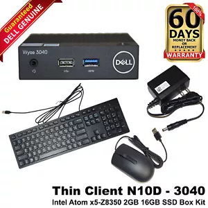 Dell Wyse 3040 Thin Client, Intel Atom x5 2GB RAM 16GB SSD Keyboard & Mouse Kit! - Picture 1 of 13