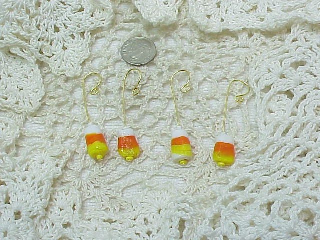 CANDY CORN CROCHET / KNITTING STITCH MARKERS set of 4 - Image 1 of 1