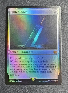 Buster Sword Final Fantasy Foil MTG NM Magic Card - Picture 1 of 2