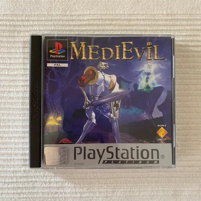 Medievil ITALIANO COMPLETO DI MAPPA E MANUALE PlayStation 1 Ps1 PAL Ita Platino - Immagine 1 di 4