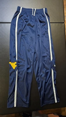 West Virginia Mountaineers Team Issued Nike Overtime Pants Mens M Blue Warm-Up - Image 1 of 4