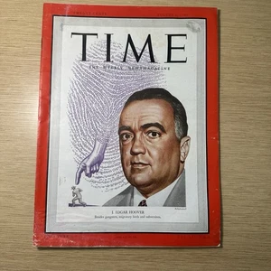TIME MAGAZINE J. EDGAR HOOVER NUMBER 6 AUGUST 8, 1949 - Picture 1 of 8