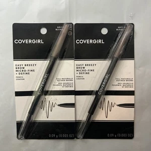 2 X COVERGIRL - Easy Breezy Brow Micro-Fine + Define Pencil #720 Soft Blonde - Picture 1 of 2