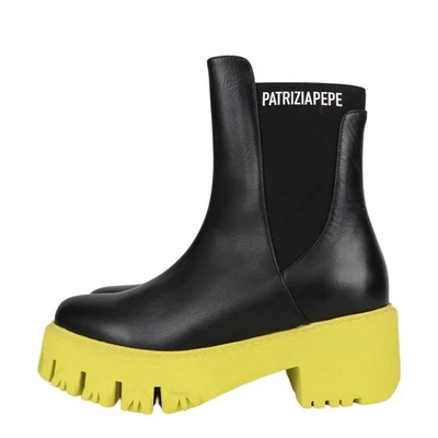 Patrizia Pepe Damen Schuhe Stiefelette Gr. 37 Mehrfarbig Leder Ankle Boots - Bild 1 von 4