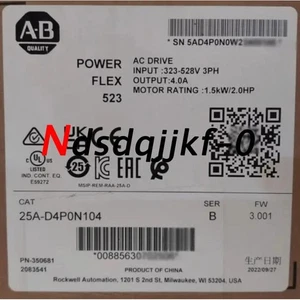 NUEVO Unidad de CA PowerFlex 523 AB 25A-D4P0N104 sin abrir envío gratuito - Imagen 1 de 2