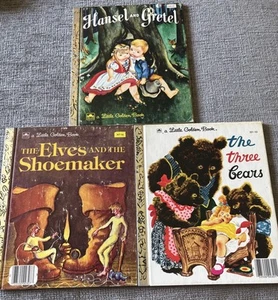 Golden Book.  The Elves and The Shoemaker, Three Bears, & Hansel and Gretel. - Picture 1 of 13