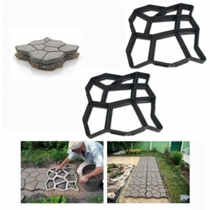 2X Pflasterform Betonpflaster DIY Gießform Schablone Schalungsform Gehweg - Bild 1 von 4