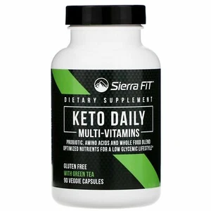 Sierra Fit Keto Daily Multi-Vitamins with Green Tea, 90 Veggie Capsules Vitamin - Picture 1 of 3