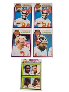 1979 Topps Kansas City Chiefs Team Lot of 5 Jan Stenerud - Picture 1 of 2