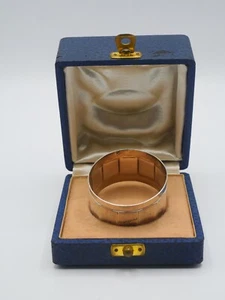 BEAU ROND DE SERVIETTE EN ARGENT MASSIF POINCON MINERVE FRANCOISE COFFRET - Imagen 1 de 5