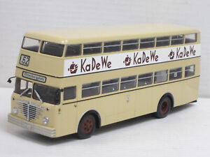 Büssing D2U Doppeldecker Bus "KaDeWe" in beige ohne Box Minichamps 1:43