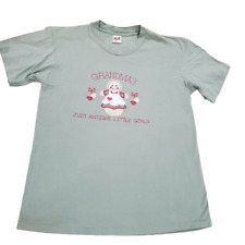 90s Vintage Anvil Grandma Embroidered Applique Short Sleeve T-Shirt Size Large
