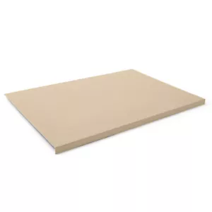 Base scrivania angolata pelle beige - cuciture artigianali - Foto 1 di 5