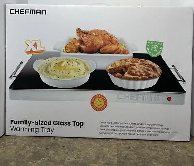Chefman Electric Glass Top Warming Tray with Adjustable Temperature Control .New - Image 1 of 4