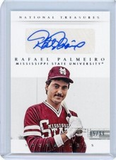 2015 National Treasures #87 Rafael Palmeiro Auto /99 NM/MT HOF Baseball Card