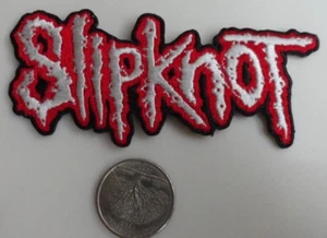 Slipknot Logo Embroidered Iron On Patch (Heavy Metal, Band, Music) Rare - New - Picture 1 of 1