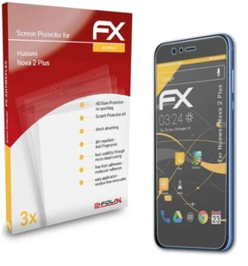 3x Lámina Protectora de Pantalla para Huawei Nova 2 Plus mate y antigolpes - Imagen 1 de 9