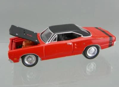 Johnny Lightning Hot Rod Magazine 1/64 Diecast Red Orange 1969 Dodge Super Bee - Image 1 of 4