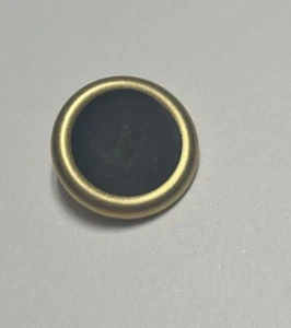 1 edler Knopf, gold, Metall mit schwarzer Emaille, Knöpfe, schwarz, gold, 25 mm - Bild 1 von 2