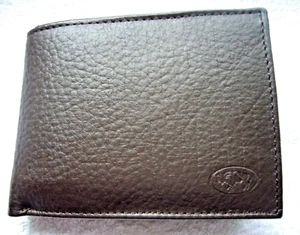 Herren Brieftasche, Leder, braun, Geldbörse, Geldbeutel, Portemmonaie, viele Fäc - Bild 1 von 2