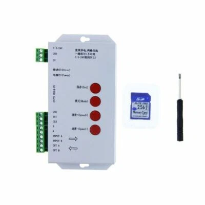 T-1000S RGBIC 256G SD Card T1000S Pixels Controller FOR WS2811 WS2812B LED STRIP - Image 1 of 4